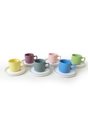 Hermia Juego de tazas de té de 12 piezas Multicolor
